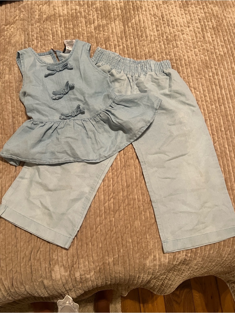 Vince Camuto Light Blue Girls Two-Piece Matching Set